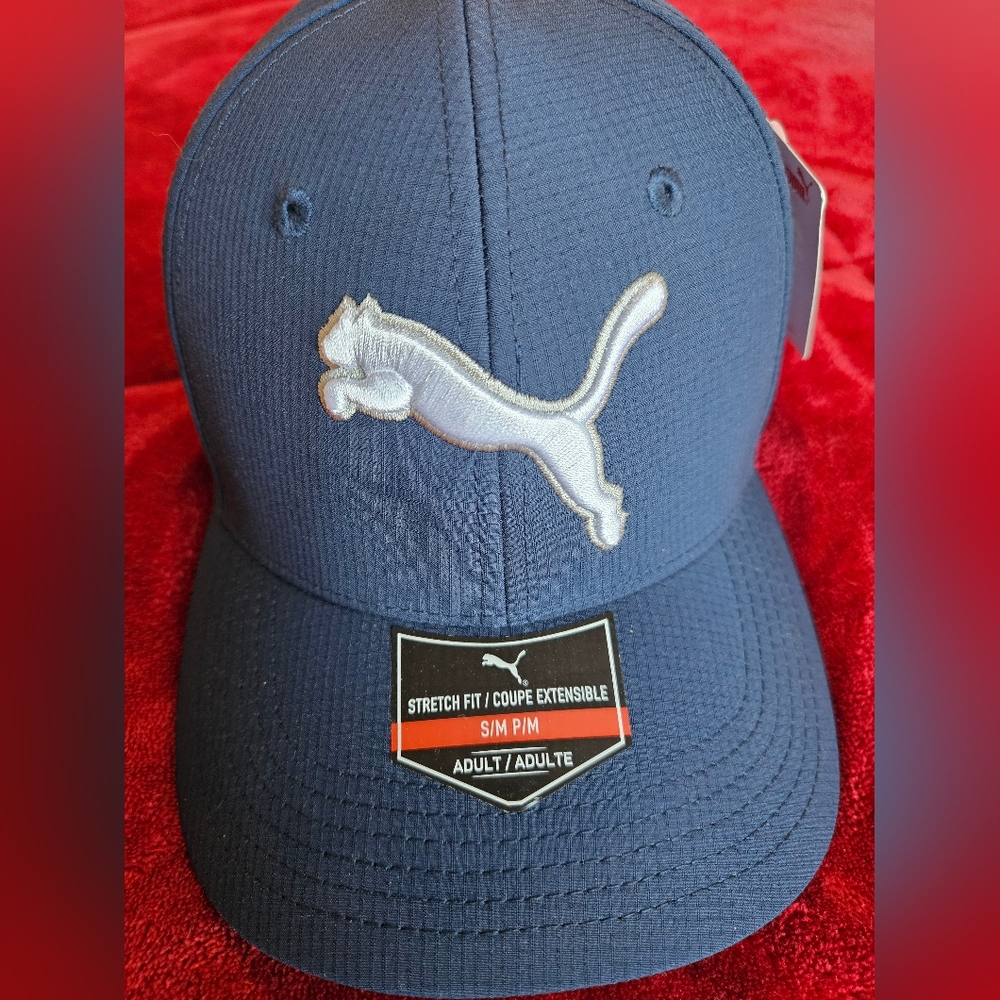 Puma Navy Blue Stretch Fit Cap